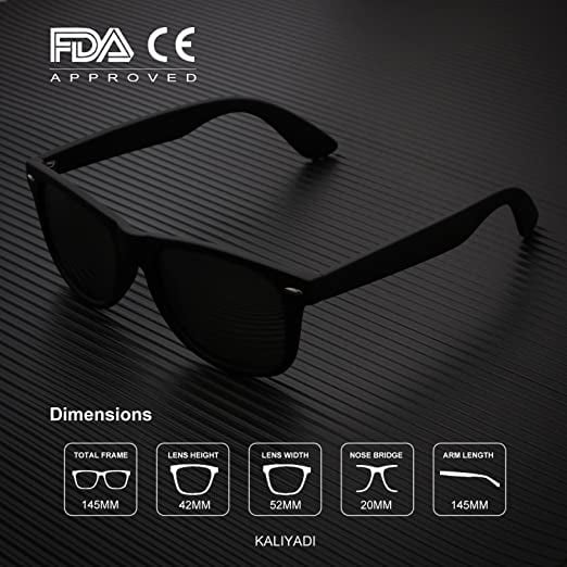 Polarized Sunglasses for Men and Women Matte Finish Sun glasses Color  Mirror Lens 100% UV Blocking - CQ18GDQUHDE