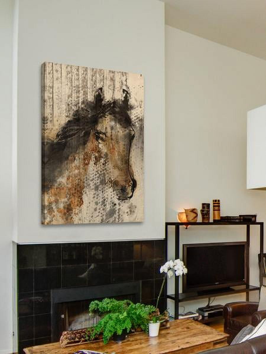 "Copper Skippin" Painting Print on Wrapped Canvas