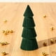 thumbnail image 5 of Sprayed Resin Christmas Tree Ornaments Set, Modern Tapered Winter Village Decor for Mantel, Desktop Fireplace Tabletop Centerpiece, Holiday Home Decoration, 5 of 6