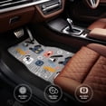 thumbnail image 6 of Zufioo Dog Print Car Floor Mats Four-piece Set, Car Interior Accessories - Corrosion-resistant, Non-Slip, Suitable for Cars, Trucks, Vans, 6 of 7