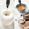 thumbnail image 6 of SATRINO Milk Frother Handheld Rechargeable, Frother Wand Drink Mixer Electric Whisk for Coffee, Detachable With 3 Stainless Whisks, Hand Mixer for Lattes, Cappuccino, Matcha, Egg, No Stand, White, 6 of 7