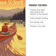 thumbnail image 3 of Russian River, California, Canoe Scene Birch Wood Wall Sign (12x18 Rustic Home Decor, Ready to Hang Art), 3 of 5