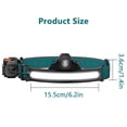 thumbnail image 2 of COB LED Headlamp Headlight Torch 6 Light Models Buit-in Battery Cycling Light - Zoomable  Adjustable Angle  USB Rechargeable, 2 of 12