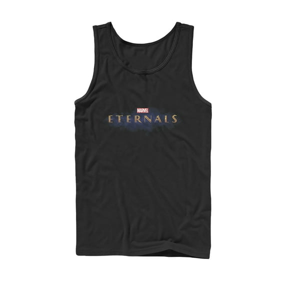 Men's Marvel Eternals Movie Logo Tank Top Black Medium