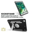 thumbnail image 4 of iPad Air 2 Case, iPad 9.7 Case 6th Generation, Dual Layer Shockproof Lightweight Hybrid Rugged Kickstand Protective Cover with Pencil Holder, Black/Gray, 4 of 5