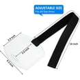 thumbnail image 2 of NOGIS 5 Pack Arm Badge Holder Card Holder ID Armband with Black Adjustable Elastic Strap Fastener Clear Plastic Name Tag Holder, Black, 2 of 7