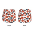 thumbnail image 6 of Uemuo Hand Drawn Tomatoes Pattern Women's Athletic Shorts High Waisted Running Shorts with Liner Pockets Gym Elastic Workout Shorts-XX-Large, 6 of 9