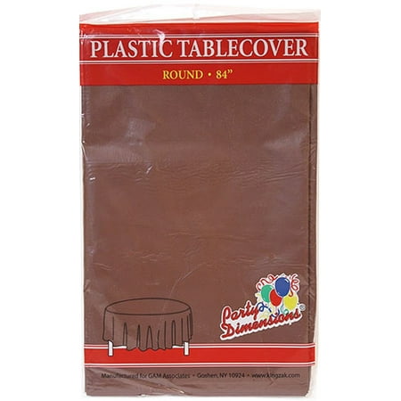 

TableCloth Plastic Disposable Round Chesnut 84
