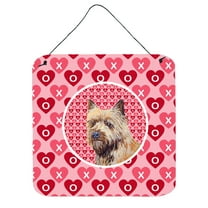 Carolines Treasures LH9140DS66 Cairn Terrier Hearts Love and Valentines Day Portrait Wall or Door Hanging Prints 6HX6W