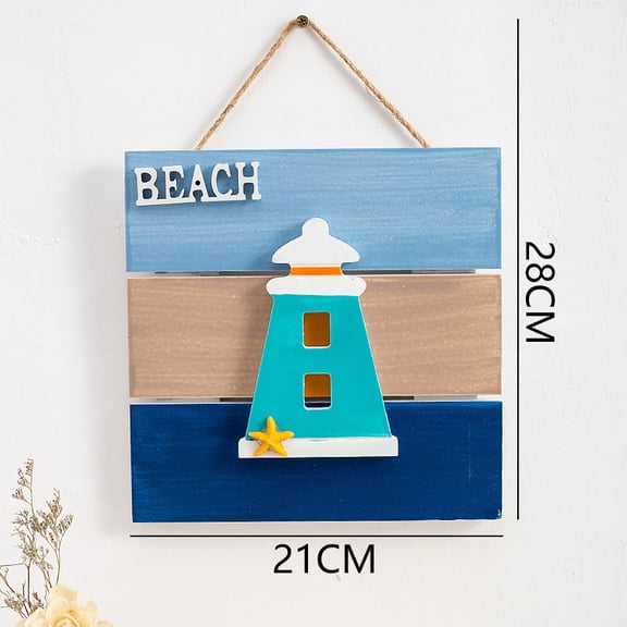 Godderr Rural Vintage Decoration Sign Ocean Style Creative Helmsman Anchor Decoration Sign Wall Decoration Hanging Wall Decoration