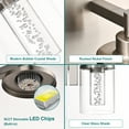 thumbnail image 7 of Melucee 5CCT Dimmable LED Brushed Nickel Vanity Lights 6-light, Modern Vanity Lighting Fixtures with Crystal Light Columns and Clear Glass for Bathroom Bedroom, 7 of 7
