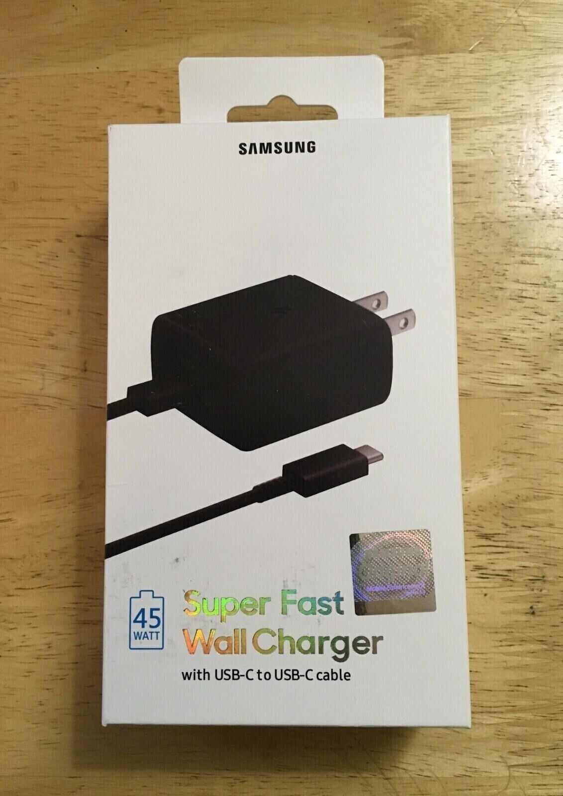 Original USB C 45W Super Fast Charger for Samsung Galaxy S23 Ultra Super Fast Charging USB C 45W Wall Charger Block with 3.3FT USB C Cable - Retail Packaging - Black