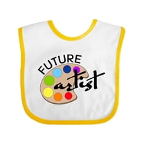 Inktastic Future Artist with Paints Boys or Girls Baby Bib