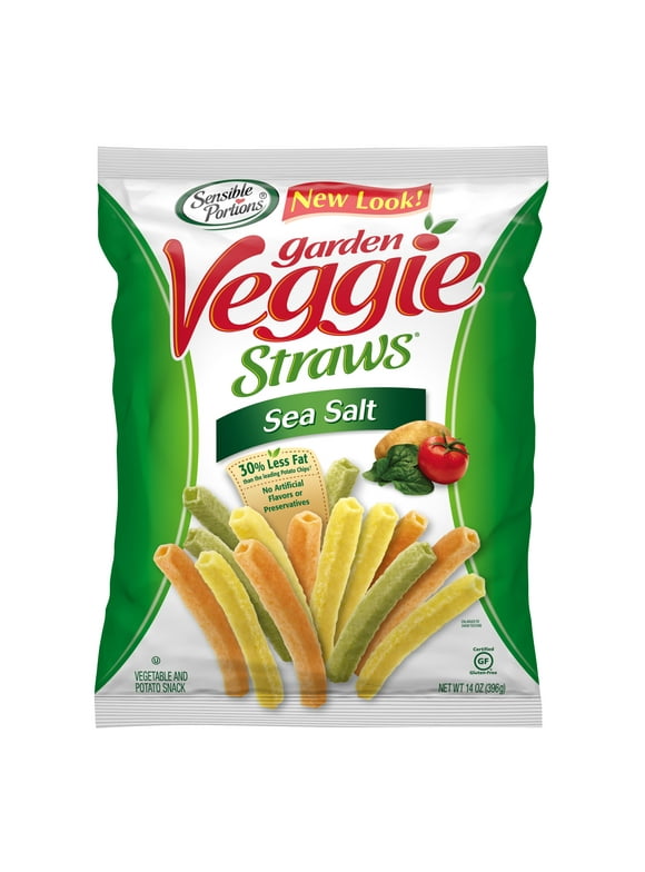 Sensible Portions Gluten-Free Sea Salt Garden Veggie Straws, 14 oz