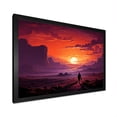 thumbnail image 2 of Designart "Amethyst Sands Desert Wanderlust III" Landscapes Framed Wall Art Decor - Global Yellow Desert Hallway Framed Wall Art Decor, 2 of 6