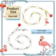 thumbnail image 2 of 2 Pcs Flamingo Knitting Row Counter Chains Number Beads Acrylic Stitch Markers Row Counting Accessories, 2 of 6