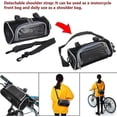 thumbnail image 2 of Motorcycle Handlebar Bag Small Ride-large Touch Screen Small Fork Bag Removable Shoulder Strap Waterproof-motorcycle Front Handle Storage Bag Contain, 2 of 5