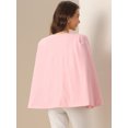 thumbnail image 3 of DARING DIVA Women's Cape Sleeve Business Work Open Front Casual Jacket Coat XL Pink, 3 of 6