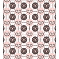 thumbnail image 3 of Ambesonne Goat Duvet Cover Sets, Animal Portraits on Circles, 2-Queen, Brown Blush White, 3 of 7