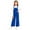 G275-Blue, variant on hengsof Girls Cotton Overalls Kids Cute Adjustable Straps Wide Leg Jumpsuit with Pockets 2-15 Years