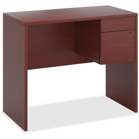 - 28.5 x 16 x 24 in. 0.75 Pedestal Box & File Wood Desking - Mahogany