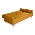 thumbnail image 4 of Sofá Cama de Lino Mostaza Makora Modelo Sabella Varias Posiciones, 4 of 8