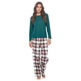 thumbnail image 5 of Casual Nights Women's Jersey Knit Long-Sleeve Top and Soft Flannel Bottom Pajama Set, 5 of 5