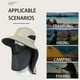 thumbnail image 4 of Gorro de protección UV Sombrero con protección UV Gorro de senderismo con malla extraíble, tapa con TOMSHOO Gorro de protección UV, 4 of 5