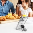 thumbnail image 5 of Compatible with iPhone 14 Case Cute 3D Bear Hidden Stand Kickstand Clear Phone Case with Camera Lens Protector 6D Plating Design Women Men Girly Shockproof Glitter Phone Cover, Silver, 5 of 6