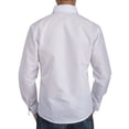 thumbnail image 4 of ALING Men's/Youth Solid White Dress Shirts Button Down Custom-Fit Casual Shirt Business Formal Long Sleeve Professional Shirt White/ Black/ Blue, 4 of 6