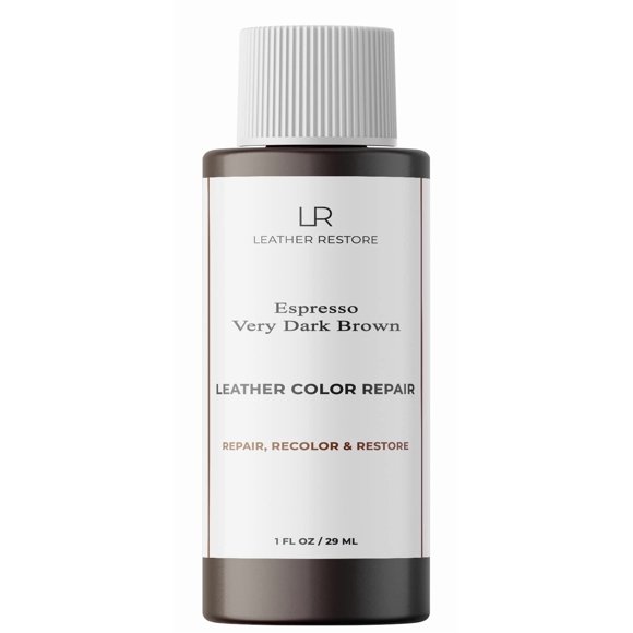 Leather Restore Leather Color Repair, Espresso Very Dark Brown 1 OZ - Repair, Recolor and Restore Couch, Furniture, Auto Interior, Car Seats, Vinyl and Shoes