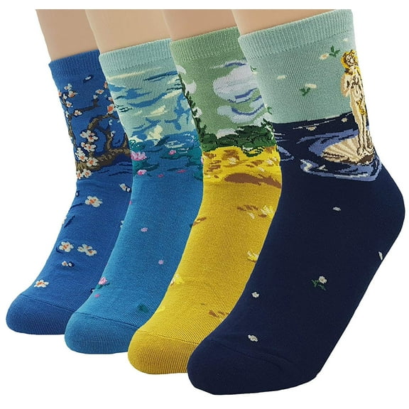 JJMax Women's Art Masterpiece Painting Collection Socks Set