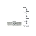 thumbnail image 4 of 1/2 Carat T.W. Diamond Heart-Frame 10kt White Gold Engagement Ring Set, 4 of 5