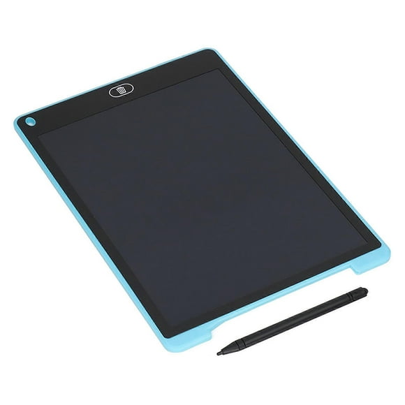 Tablette électronique LCD 12 pouces pour enfants, tableau d'écriture manuscrite, avec batterie 40 mAh, bleu