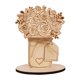 thumbnail image 2 of Manualidades de madera para el Día de Madre, decoración de mesa, ramo de flores de madera en , tarjeta de felicitación para esposa, maestra,, 2 of 9