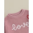 thumbnail image 6 of Musuos Infant Baby Valentine´s Day Sweater, 3 6 9 12 18M Letter Heart Pattern Long Sleeve Round Neck Knitwear, 6 of 10