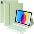 thumbnail image 1 of Funda con teclado MMK para iPad 11.ª y 10.ª generación con Bluetooth, color verde, 1 of 8