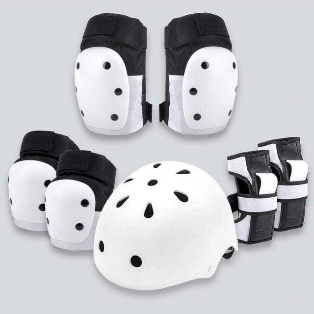 Equipo de protección para patinetas para adultos, equipo de protección para patinar sobre ruedas para niños, rodilleras de tortuga para patinar, juego de seis piezas engrosadas que se pueden agregar
