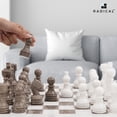 thumbnail image 3 of Juego de ajedrez Radicaln Marble 38 cm blanco y gris Oceanic para adultos, 3 of 6