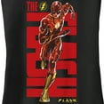 thumbnail image 2 of Junior's The Flash Speedster Bold Red Logo  Racerback Tank Top Black X Small, 2 of 5