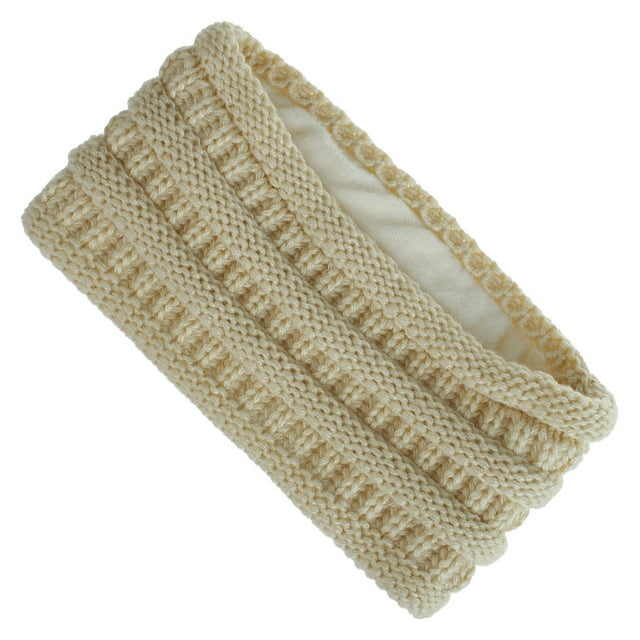 tredstone Lightweight And Versatile Winter Knitted Headbands For Women Warm In Style Wide Application Beige 1Set