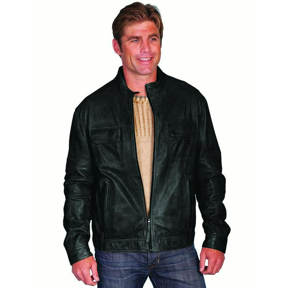 Scully Leather - Scully Western Jacket Mens Zip Front Lambskin Leather ...