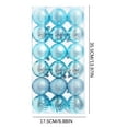 thumbnail image 3 of Christmas Decorations Clearance! 36Pcs Christmas Tree Ornaments Shatterproof Christmas Xmas Tree Balls Bauble Hanging Home Party Ornament Decorations (6CM/2.4'') Sky Blue, 3 of 7