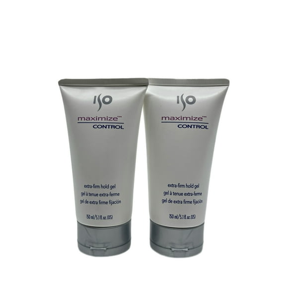 ISO Maximize Control Extra Firm Hold Gel 5.1 OZ Set of 2