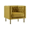 thumbnail image 3 of Cui Liu LaVine Tufted Club Chair with Metal Legs, Modern arm Chair for Living Room, 3 of 16