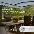 thumbnail image 3 of ALEKO Manual Retractable Home Patio 12 x 10 ft Awning Sky Blue Canopy, 3 of 8