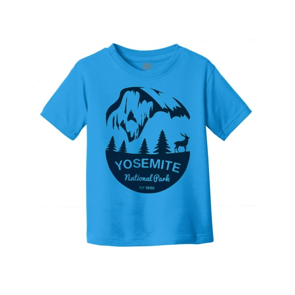 Yosemite National Water-Based Screen Toddler T-Shirt - Cobalt/Navy Ink - 4T