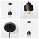thumbnail image 5 of Lámpara colgante, acabado negro mate, 40W, 1 luz E27, 5 of 5