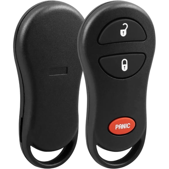 Key Fob Replacement Fits for Ram 1500 2500 3500 2002-2005, Dakota 2001-2004, Durango 2001-2003, Grand Caravan/Chrysler/Plymouth Prowler - Keyless Entry Remote Control, GQ43VT17T, 04686481