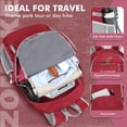thumbnail image 4 of Mochila ZOMAKE ligera y plegable 30 L resistente al agua roja, 4 of 6